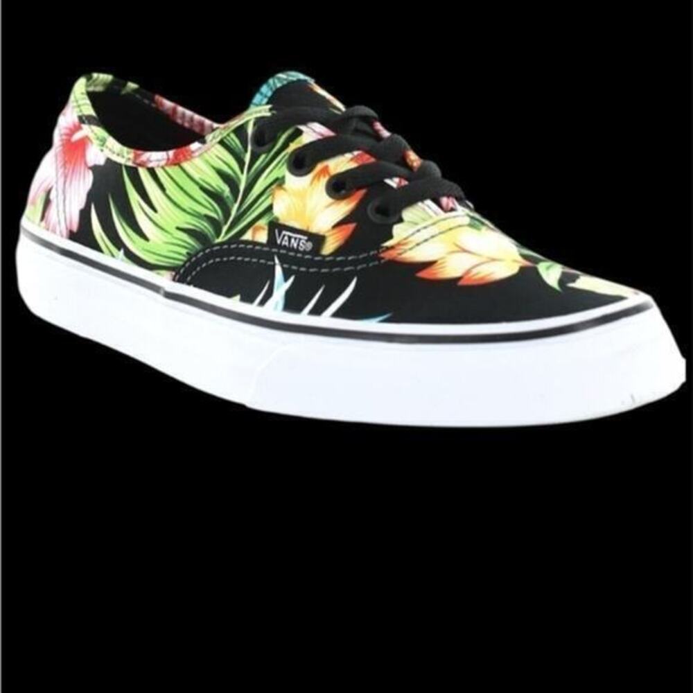 Vans Hawaiian tropical Floral Black Sneakers